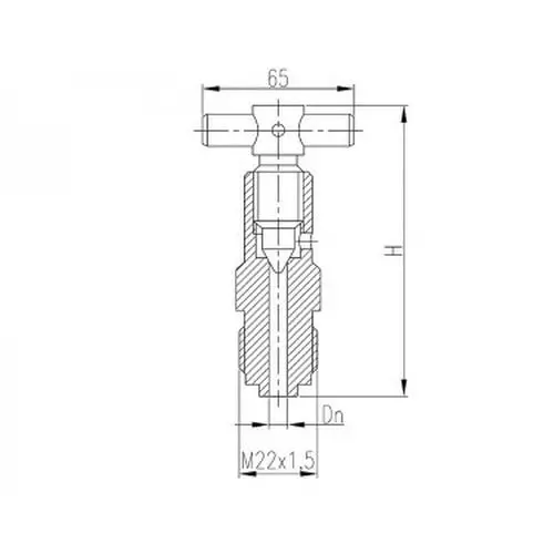 Бронзовый пробный штуцерный клапан 521-03.456 (ИТШЛ.49127114) 