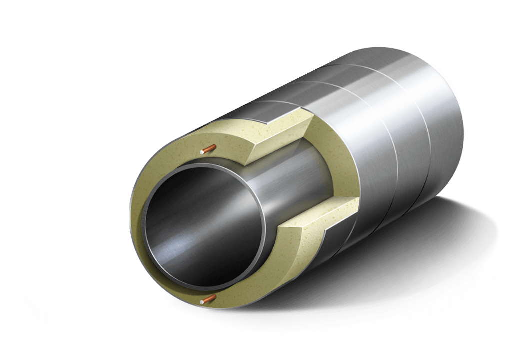 Труба стальная бесшовная в ППУ 25х2 мм сталь 20 ГОСТ 8734-75